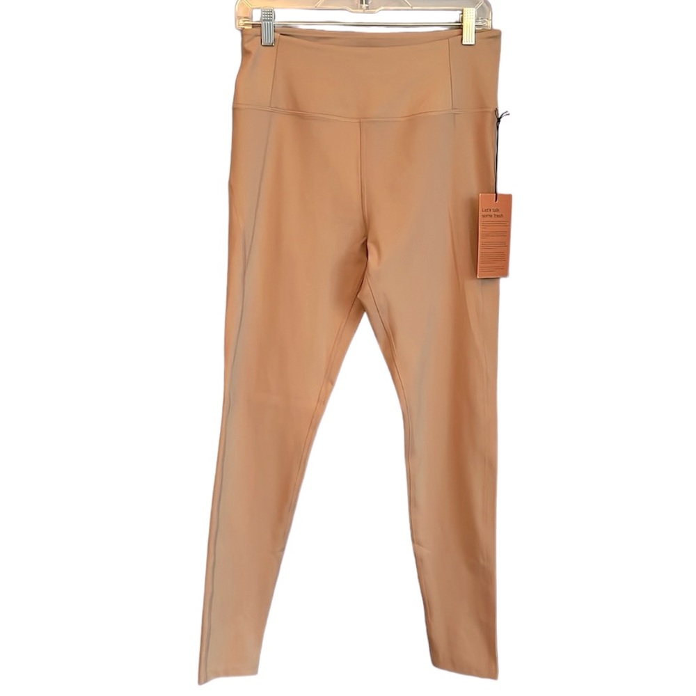 Girlfriend Collective High Waisted Taupe Ankle Leggings Size XL